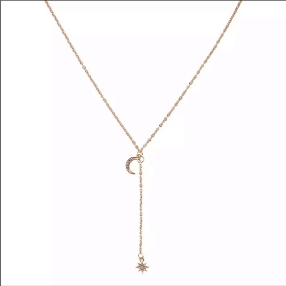 • Lindsay • Moon + Star Necklace - Picture 3 of 3